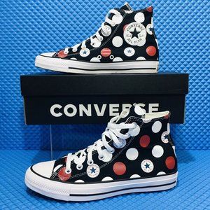 Converse All Star Hi Polka Dot Women’s Athletic Skate Casual Sneakers Shoes